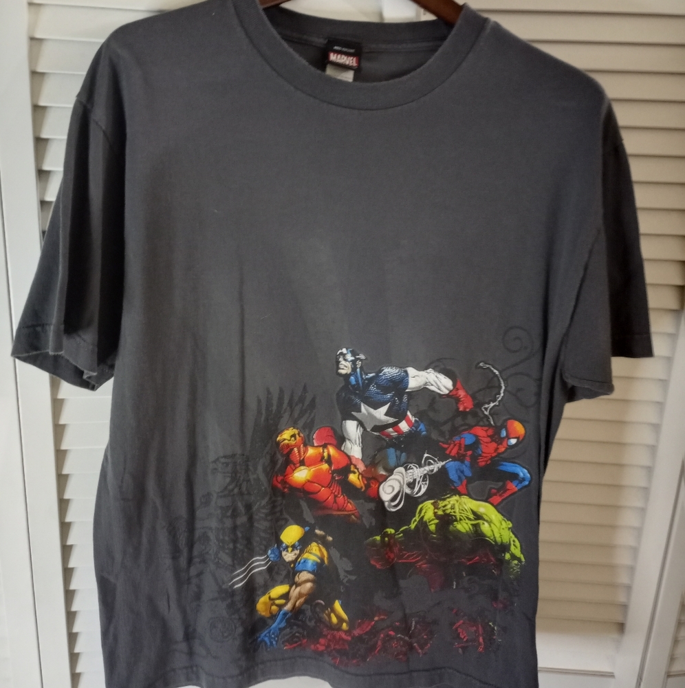 Y2k Mad Engine Marvel "Hulk Team up" T-Shirt